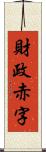財政赤字 Scroll