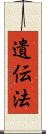 遺伝法 Scroll