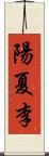 陽夏李 Scroll