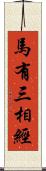 馬有三相經 Scroll