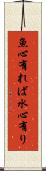 魚心有れば水心有り Scroll