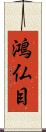 鴻仏目 Scroll