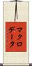 マクロ・データ Scroll