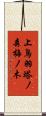 上鳥羽塔ノ森梅ノ木 Scroll