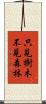 只見樹木不見森林 Scroll