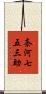 奈河七五三助 Scroll