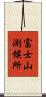 富士山測候所 Scroll