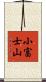 小富士山 Scroll