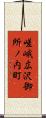 嵯峨広沢御所ノ内町 Scroll