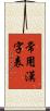 常用漢字表 Scroll