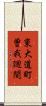 東大道町曽我廻間 Scroll