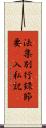 法集別行錄節要幷入私記 Scroll