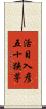 活目入彦五十狭茅 Scroll
