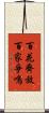 百花齊放，百家爭鳴 Scroll
