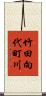 竹田向代町川 Scroll