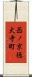 西ノ京徳大寺町 Scroll