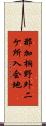 那加桐野外二ケ所入会地 Scroll