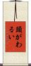 頭がわるい Scroll
