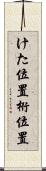 けた位置 Scroll