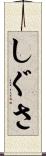 しぐさ Scroll