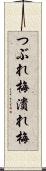 つぶれ梅 Scroll
