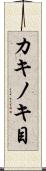カキノキ目 Scroll
