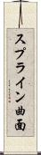 スプライン曲面 Scroll