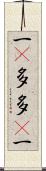 一卽多多卽一 Scroll