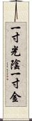 一寸光陰一寸金 Scroll