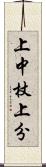 上中杖上分 Scroll