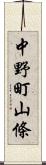 中野町山條 Scroll