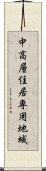 中高層住居専用地域 Scroll
