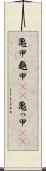 亀甲 Scroll