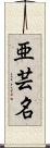 亜芸名 Scroll