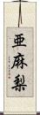 亜麻梨 Scroll