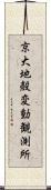 京大地殻変動観測所 Scroll