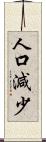 人口減少 Scroll