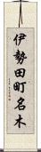伊勢田町名木 Scroll