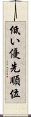 低い優先順位 Scroll