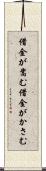 借金が嵩む Scroll