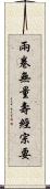 兩卷無量壽經宗要 Scroll