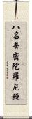 八名普密陀羅尼經 Scroll