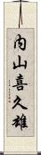 内山喜久雄 Scroll