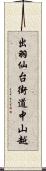 出羽仙台街道中山越 Scroll