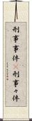 刑事事件(P) Scroll
