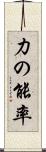 力の能率 Scroll
