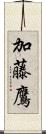 加藤鷹 Scroll