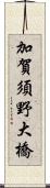 加賀須野大橋 Scroll