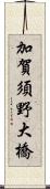 加賀須野大橋 Scroll