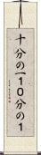 十分の一 Scroll